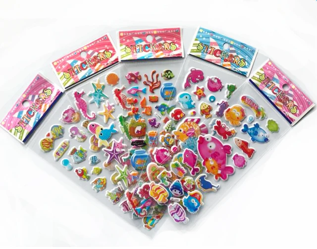 10 Sheets 3d Puffy Stickers Star Boys Girls Gift Toys For Children  Teacher's Reward Supplies Kids Early Learning Toys Gyh - Sticker -  AliExpress