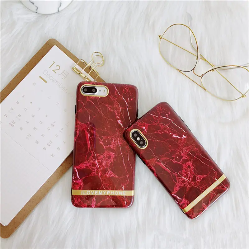 

Marble TPU phone case for iphone X 7 7Plus Retro style Soft silicon Case for iphone 6 6s 6Plus 8 8plus back cover The silicone