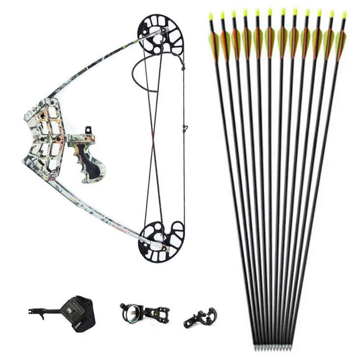 

Outdoor Triangular Composite Bow Set Adult Vehicle Hunting Bow With Arrow Design and Shooting Equipments 50 Pounds