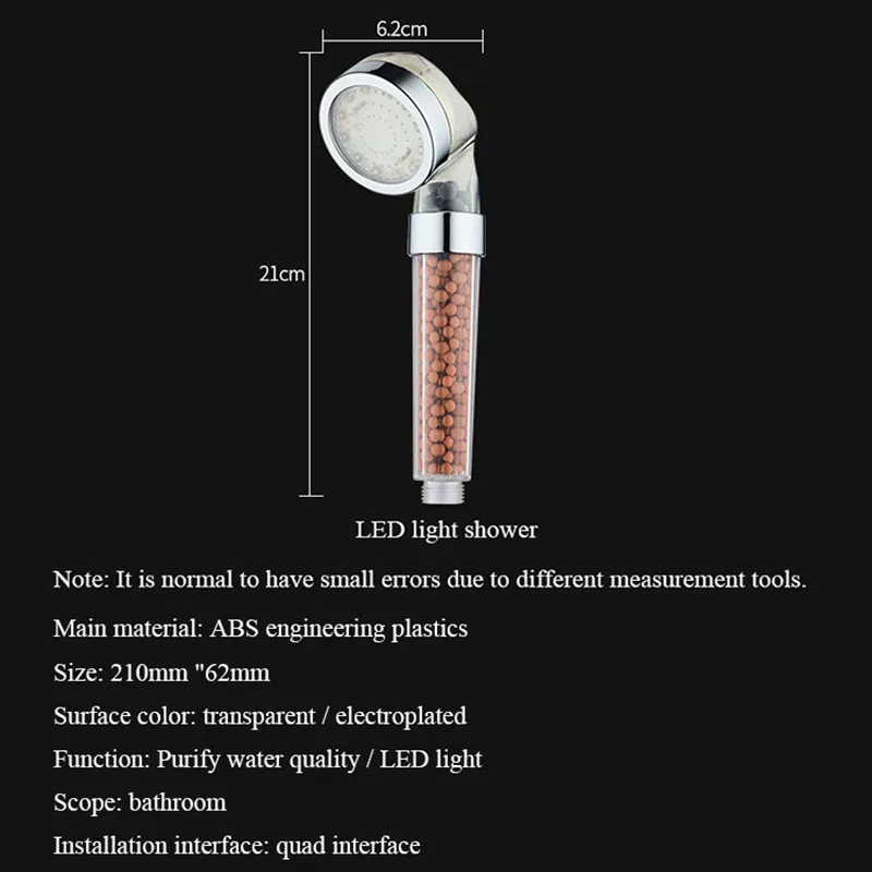 Temperature Control Shower Flush Bathroom Faucet System Set Bathtub Faucet LED Light Tropical Shower Headboard Handheld Shower