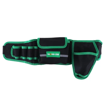 

Tuosen Multifunction Durable Waterproof Waist Tool Bag Belt Electrician Repair Tool Holder Pouch Organizer With Electric Drill