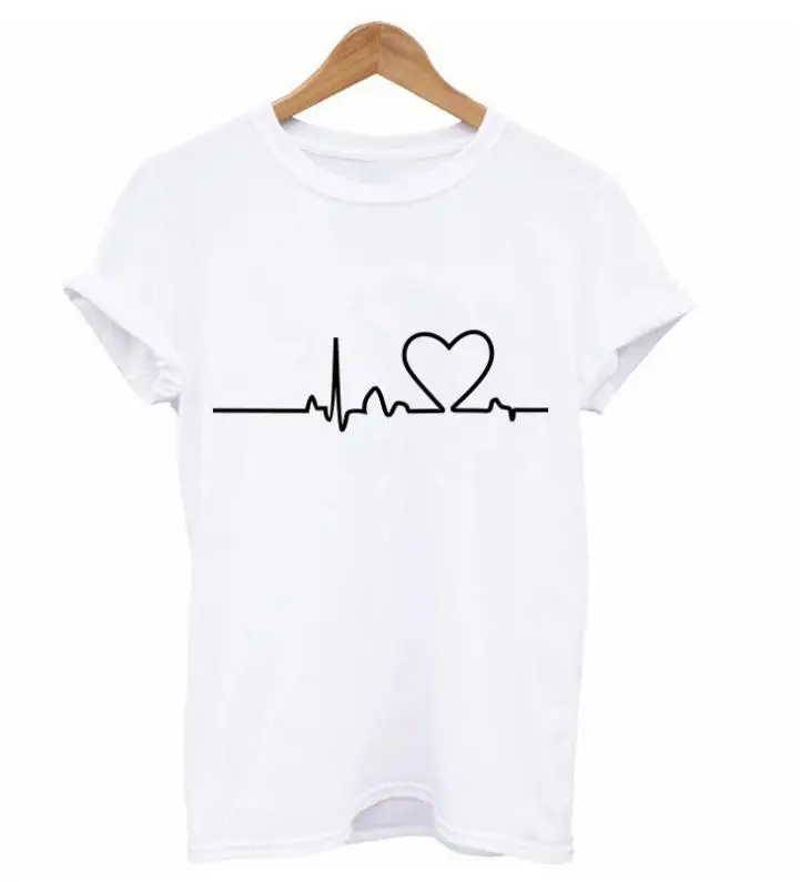 

2019 New Women T-shirts Casual Harajuku Love Printed Tops Tee Summer Female T Shirt Short Sleeve T Shirt for Women Clothing