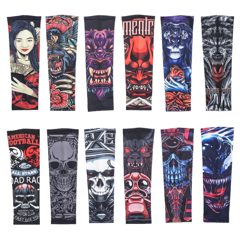 

Sunscreen Ice Sleeve Ultraviolet Protection Arm Sleeve Ice Sleeve Evening Riding Quick Dry 3d Print Unisex Workout Arm Sleeves