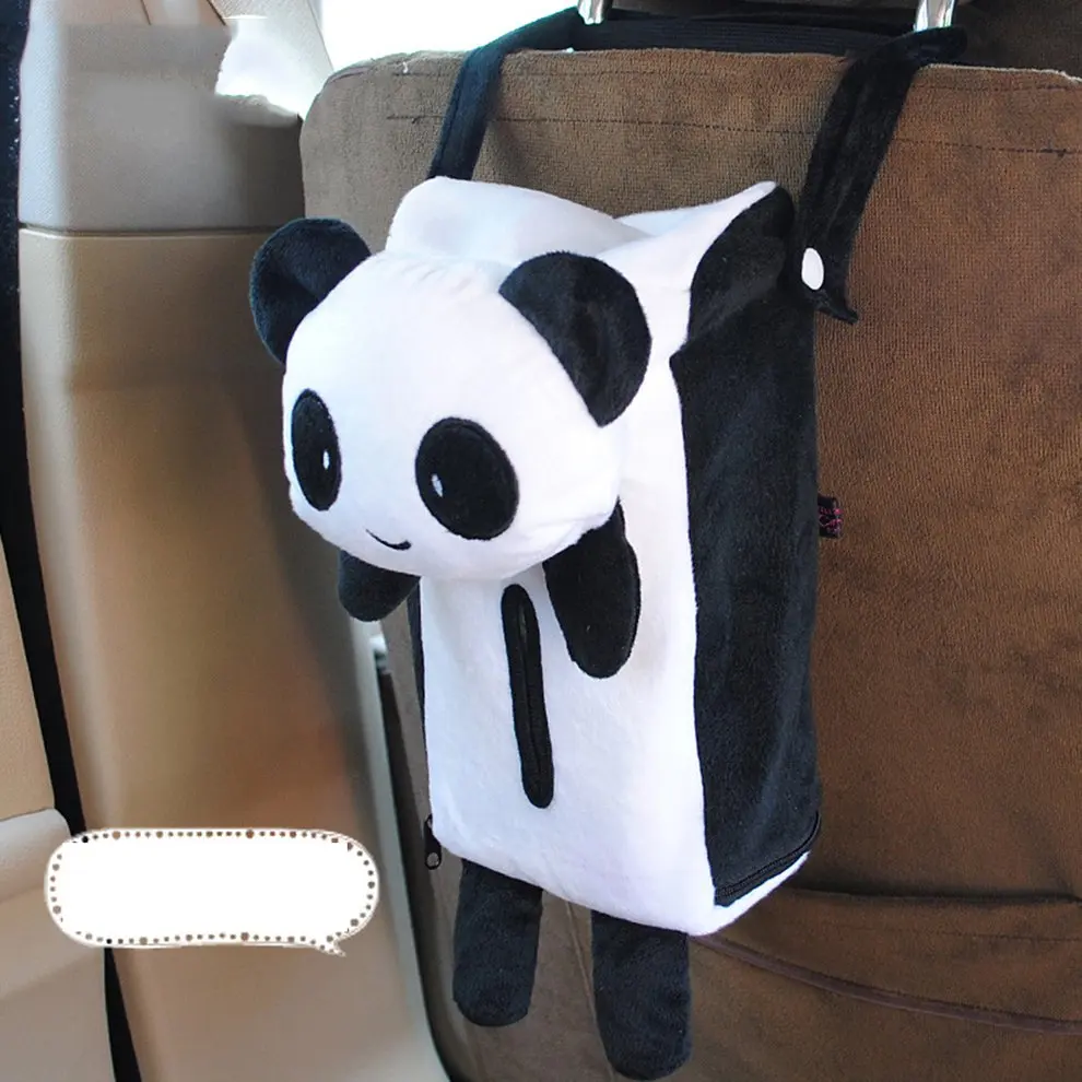 

Cute Cartoon Design Car Home Office Small Size Hanging Tissue Box Holder Paper Napkin Box Tissue Box Car Accessories Styling