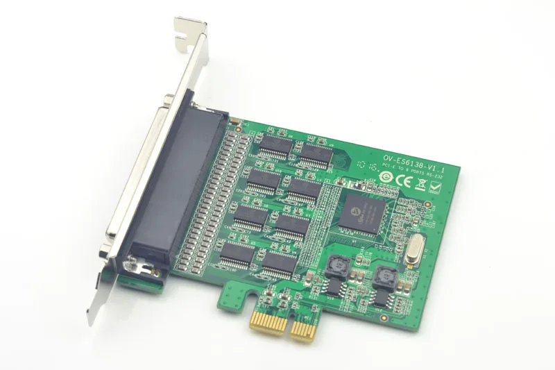 PCI-E до 8 Порты RS232 контроллер последовательного карты 15kV ОУР защиты SD6138 Чипсет
