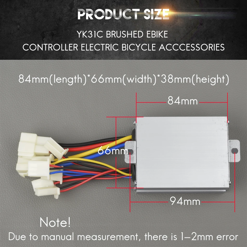 Sale 12V 24V 36V 48V 250W 350W 500W 1000W DC Electric Bike Motor Brushed Controller Box for Electric Bicycle Scooter Controller YK31C 1