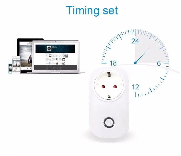 Itead Sonoff S20 Wifi Беспроводная дистанционная розетка, умный таймер, умная розетка для дома, розетка, работает с Alexa Google Home