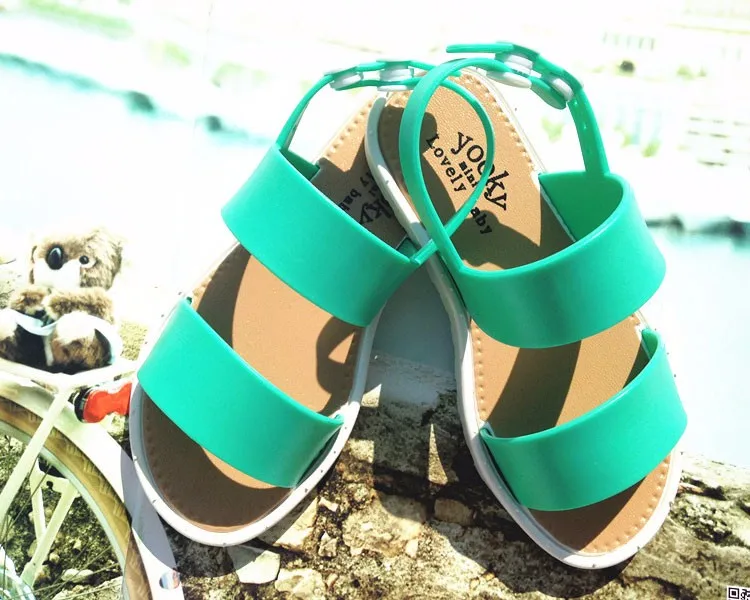 Г. Новая летняя обувь для девочек модные сандалии в европейском стиле для девочек от 3 до 7 лет, детские резиновые сандалии детские кожаные сандалии из ПВХ