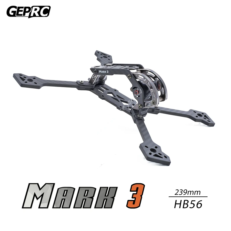 $49.31 GEPRC Mark3 HB56 239mm Carbon Fiber Frame Kit for Freestyle FPV RC Drone Parts off
