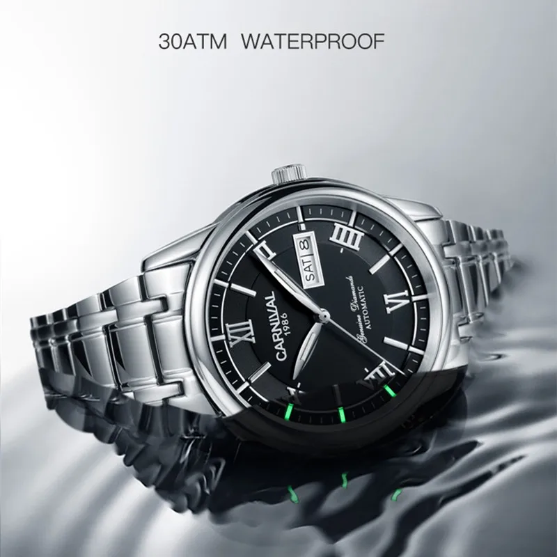 Miyota Automatic Men Watch Carnival Tritium Luminous Top Brand Luxury Mechanical Watches Men Clock-3