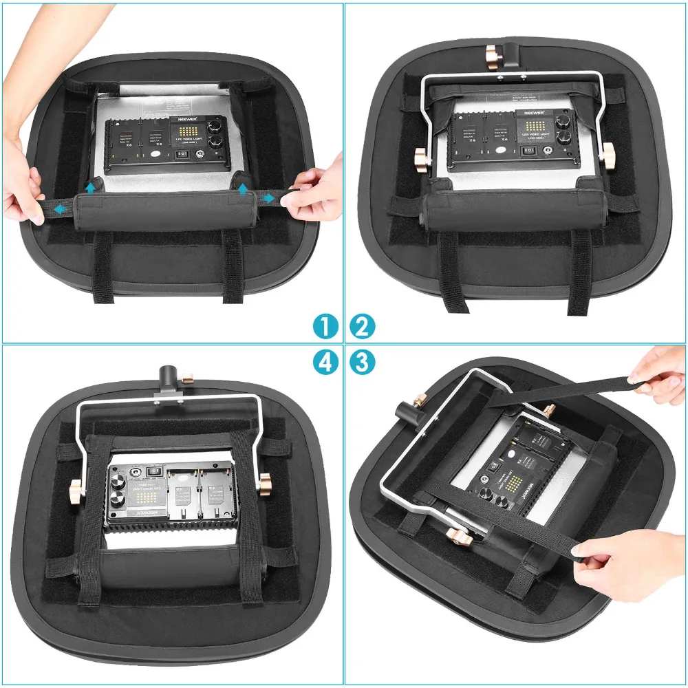 Neewer Collapsible Softbox Diffuser for 660 LED Panel - Outer 16x6.9 inches Inner 5.6x6.8 inches with Strap Attachment