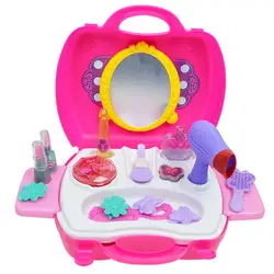 Игрушки для детей мини принцесса девочка Сделай Сам ролевые игры игрушка косметика и макияж набор для детей забавная и обучающая мебель