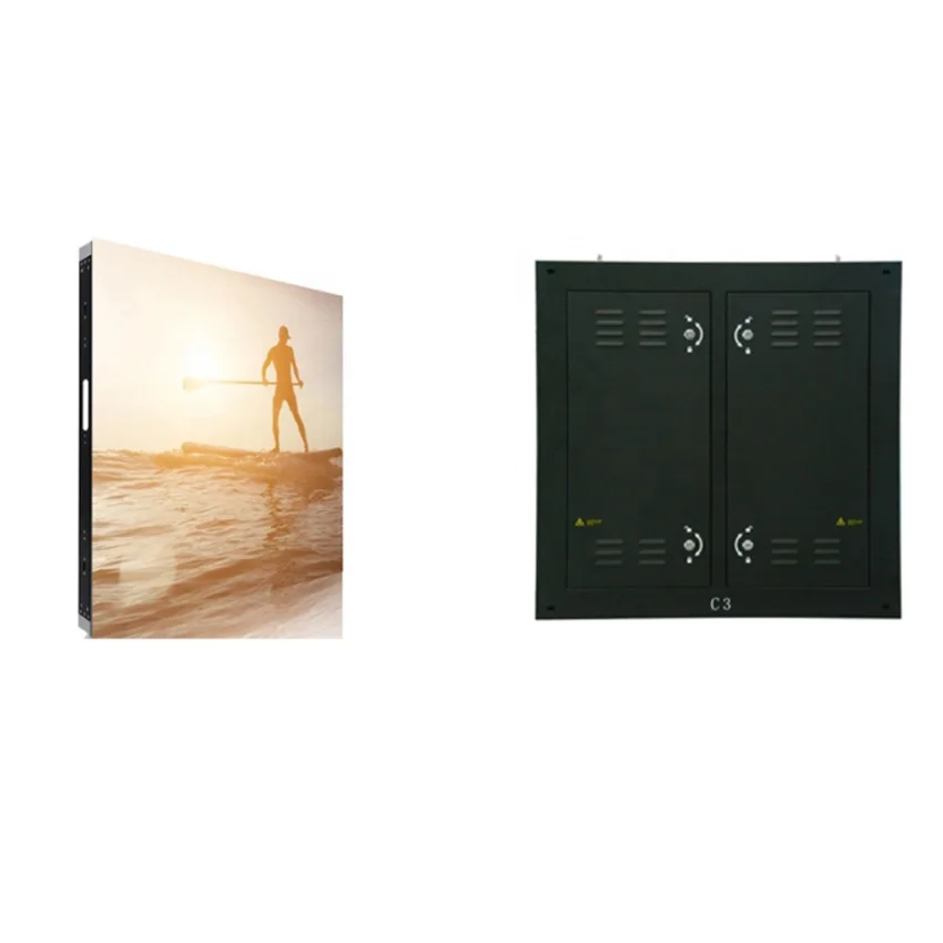 

Outdoor led display fixed install waterproof p5.95 p8 p10 led panel screen frame