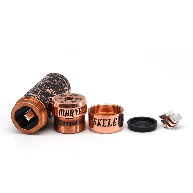 Authentic-MARVEC-Skeleton-King-Kong-26mm-18650-20700-21700-Hybrid-Mechanical-Mod---Anaerobic-Copper--07