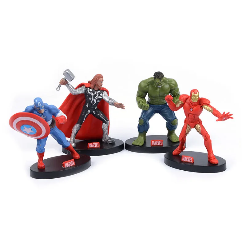 Disney Marvel фигурки Мстители 4 украшения торта Железный человек зеленый гигант