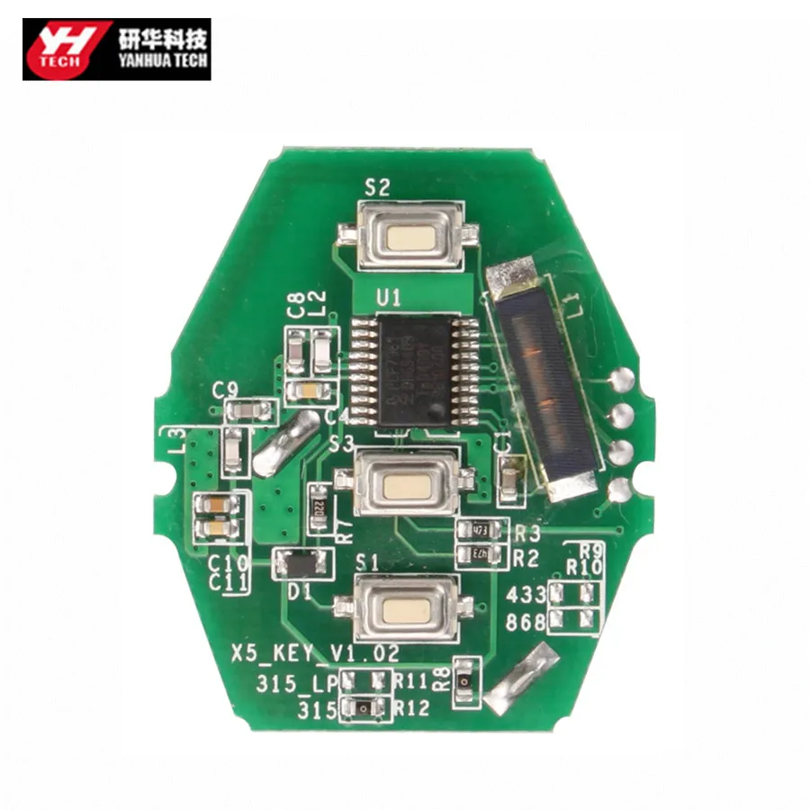 

Yanhua Key PCB CAS2 for 03-06 for BMW 3/5 Series (without Key Shell) 3 Frequency Available for Choose: 315/433/868MHZ