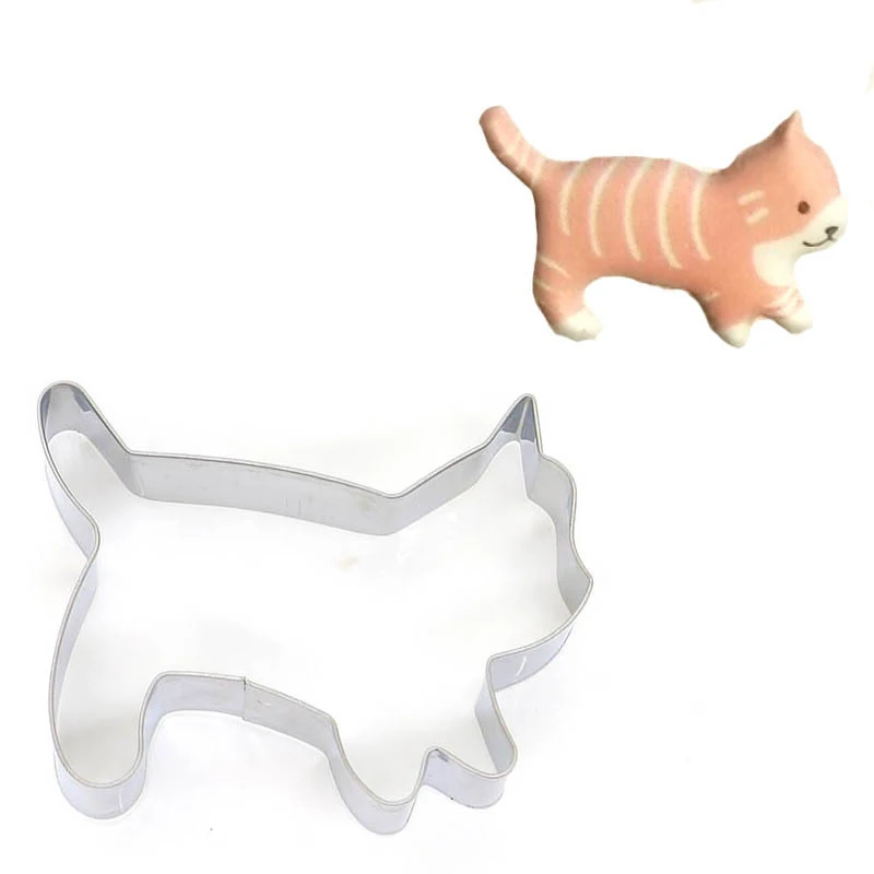 5 моделей кошка Форма печенье с мастикой ножи для тортов украшения выпечка печенья прессформы - Цвет: 3