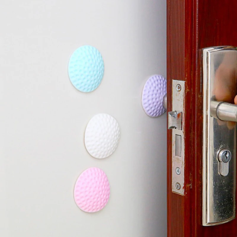 

Wall Mute Door Fenders Golf Modelling Rubber Wall Protect Sticker Handle Door Lock Protective Pad Protection