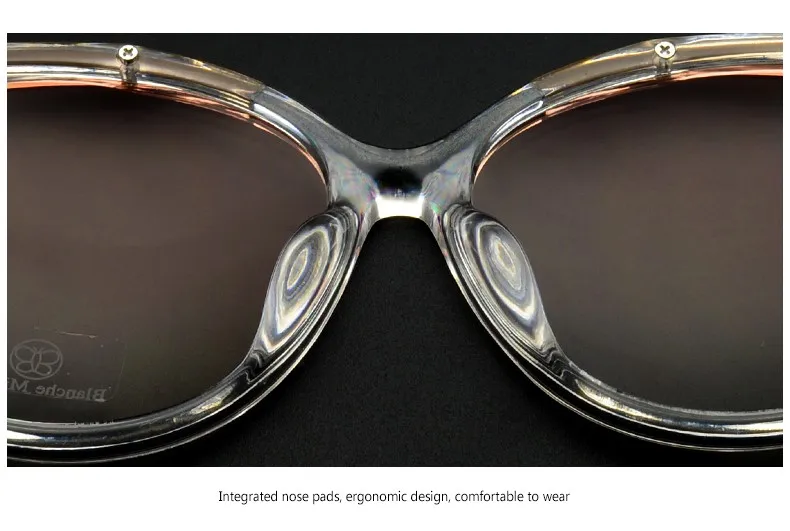 Поляризационные солнцезащитные очки Blanche Michel Cat eye, женские солнцезащитные очки в розовой оправе, брендовые дизайнерские женские очки с коробкой