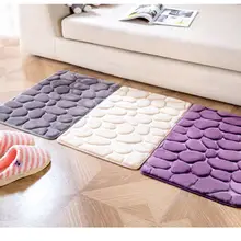 Коралловый флис Ванная комната пены памяти ковер комплект Туалет узор ванной нескользящей коврики ковер набор матрас для Ванная комната декор