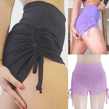 

Hirigin 2018 High Wasit Shorts Women Fasion Slim Bodycon Sexy Bandage Hot Shorts Pure Color Women Summer Outfits Bottom
