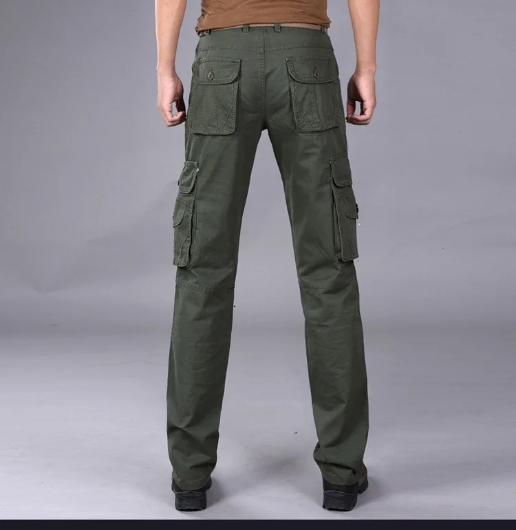 Мужские брюки Карго повседневные мужские брюки мешковатые обычные хлопковые брюки мужские армейские военные тактические брюки с