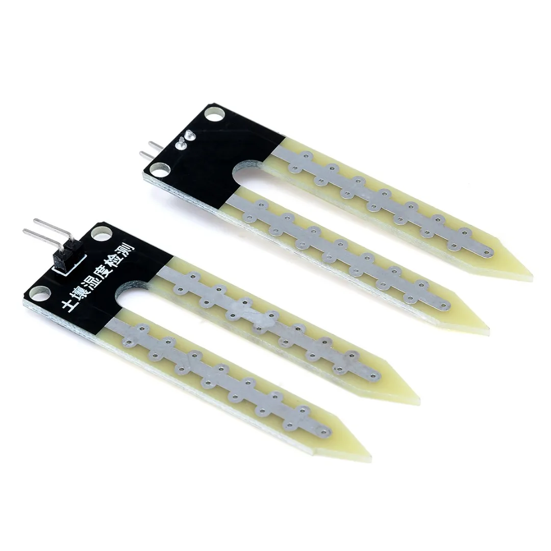 2pcs Precise Soil Hygrometer Moisture Detection Sensor Module Micro Soil Humidity Sensor DIY Kit With Wires Cable Mayitr