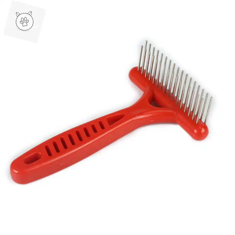 Superpet White Rake Comb For Dogs Brush Short Long Hair Fur