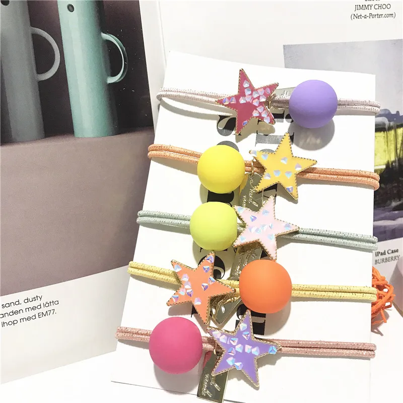 

M MISM New Flower Elastic Hair Bands Women Korean Acrylic Transparent Scrunchies Girls Princess Rubber Rope Hair Accessories