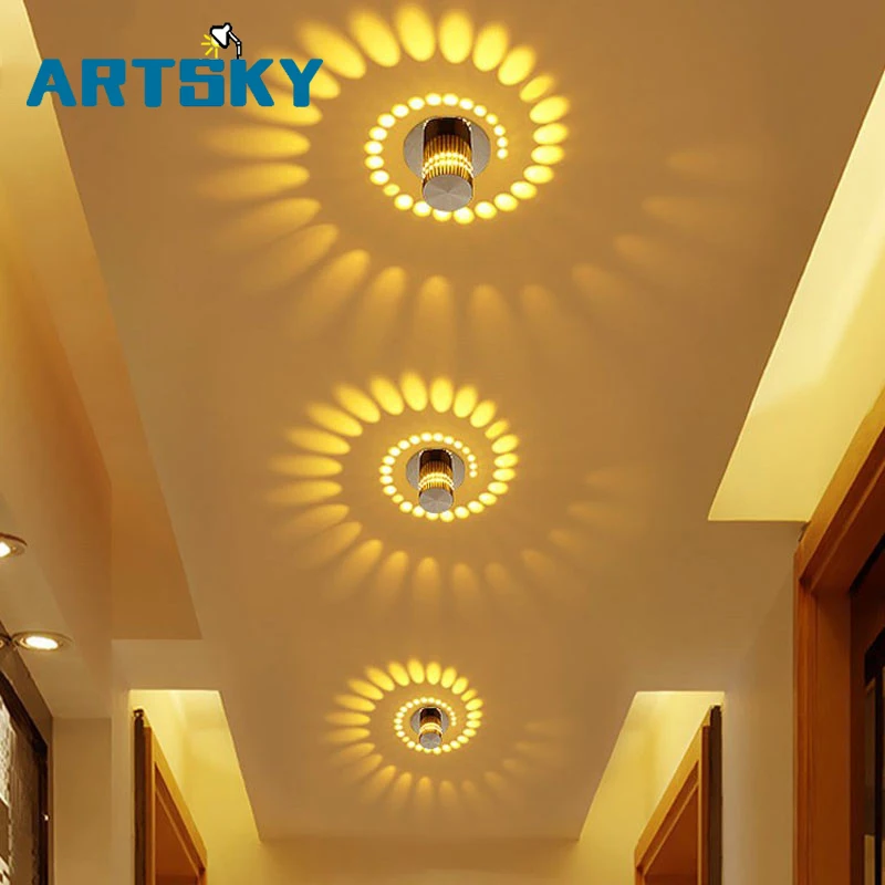 

Creative Lamp Small LED Ceiling Light for Art Gallery Decoration Front Balcony lamp Porch light corridors Light Fixture