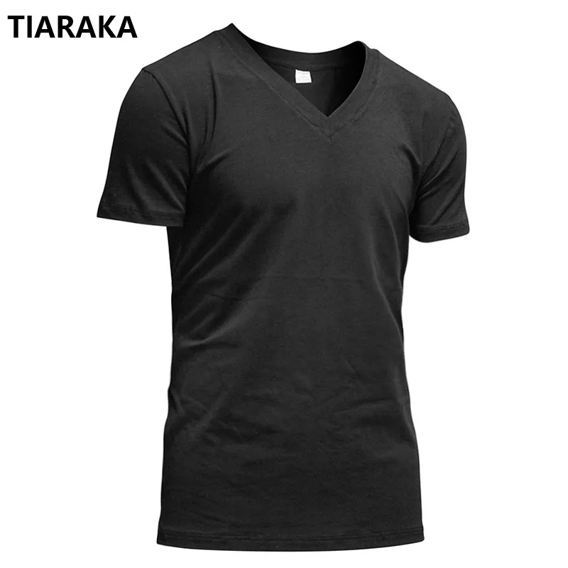 Men's Cotton Undershirts Underwear Short Sleeved Undershirt Summer V Neck Shirts Spandex Bodybuilding Solid ColorT Shirts 2565