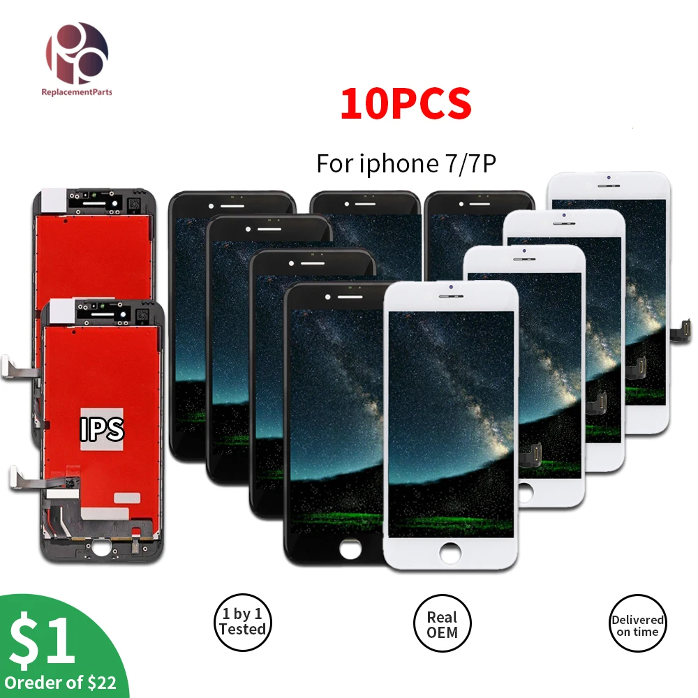 

10PCS OEM LCD Screen For Apple iPhone 7 7PLUS Display 3D Touch Screen 4.7/5.5'' LCDs Assembly Digitizer Replacement Pantalla
