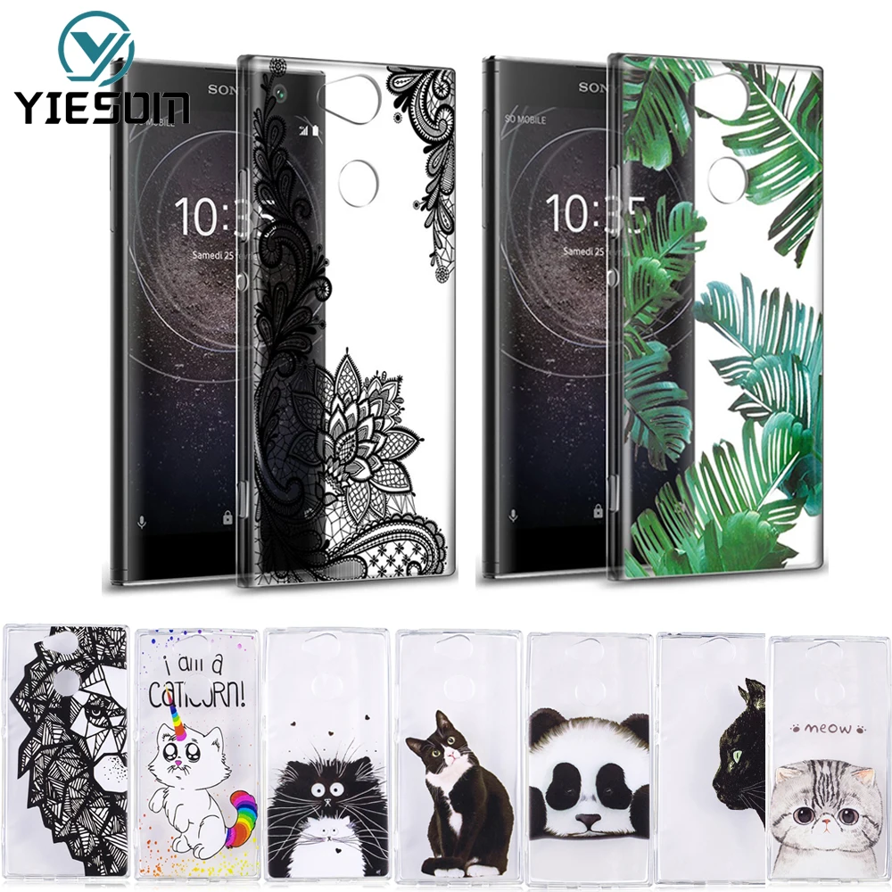 Чехол YIESOM для sony Xperia L1 L2 XA XA1 XA2 Ultra XA1 Plus XZ1 XZ1 Compact E5, мягкий силиконовый чехол из ТПУ для sony XA2 Ultra