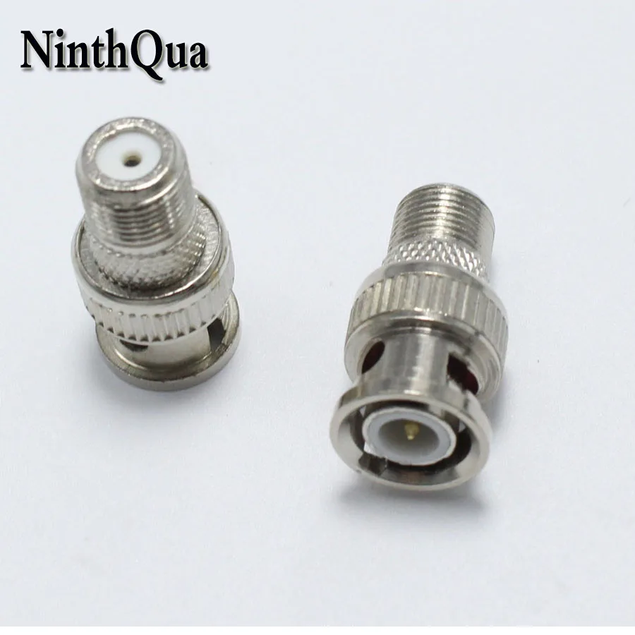 

5pcs BNC Male Plug to F Female Jack Adapter Coax Connector Coupler CCTV Camera