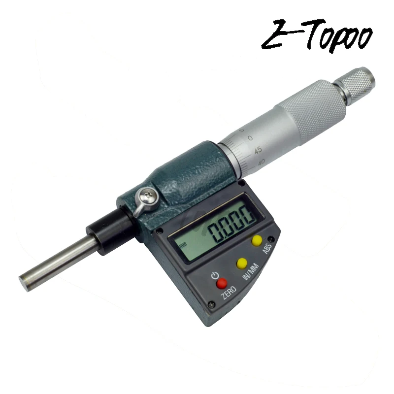 25 мм микрон цифровые электронные микрометр голову 0-25 мм измерительный инструмент 0,001 мм
