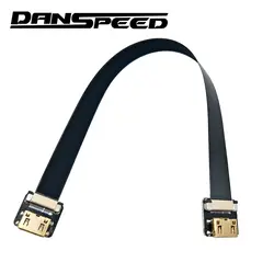 Danspeed черный Женский к женскому F/F FPV Mini HDMI к HDMI FPC плоский кабель стандартный разъем для аэрофотосъемки 20 см