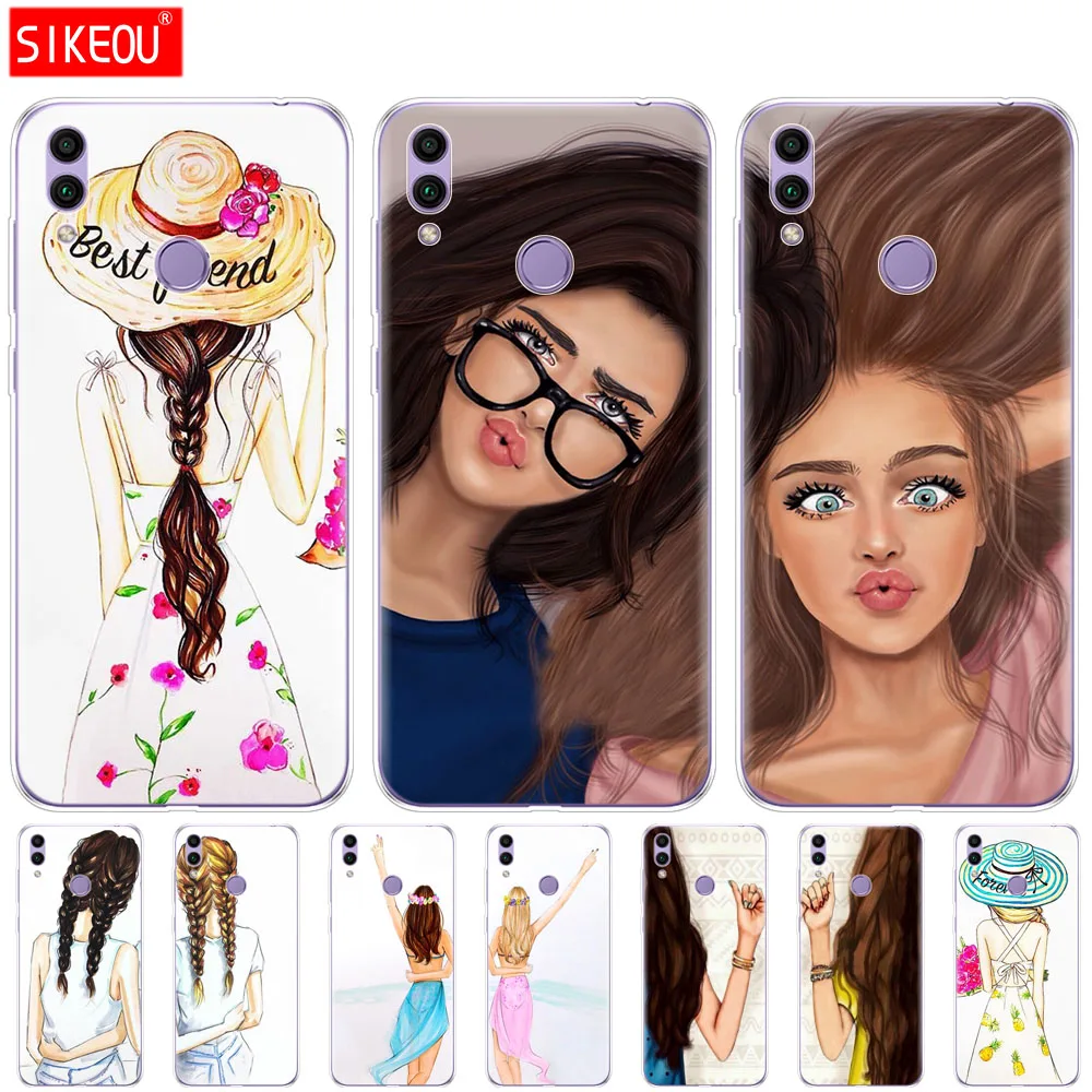 Чехол для Huawei Honor 8A PRO 8C 8X 10 i play чехол накладка Y5 Y6 Y7 Y9 2019 pro Prime Girls блондинка лучшие