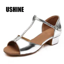 201 серебряное Танго Zapatos De Baile Latino Mujer Zapatos Salsa Mujer для Бальных и латиноамериканских танцев, обувь для девочек, детская женская обувь