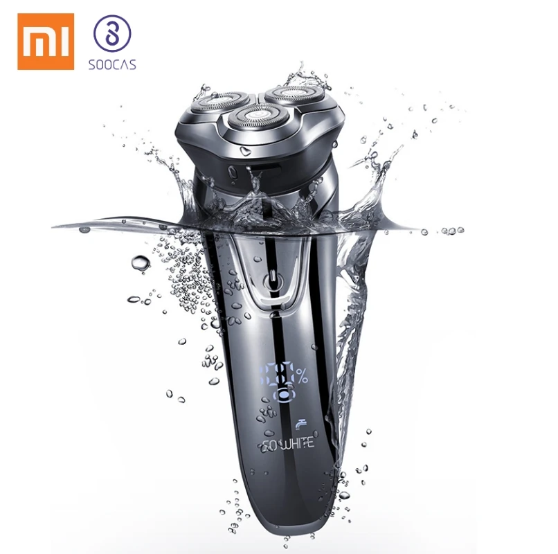 Xiaomi SO WHITE ES3 электрическая бритва для мужчин 3D плавающая головка моющаяся триммер