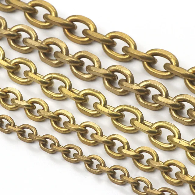 RITIENI A CATENA PESANTE OTTONE BRONZATO 50 PZ