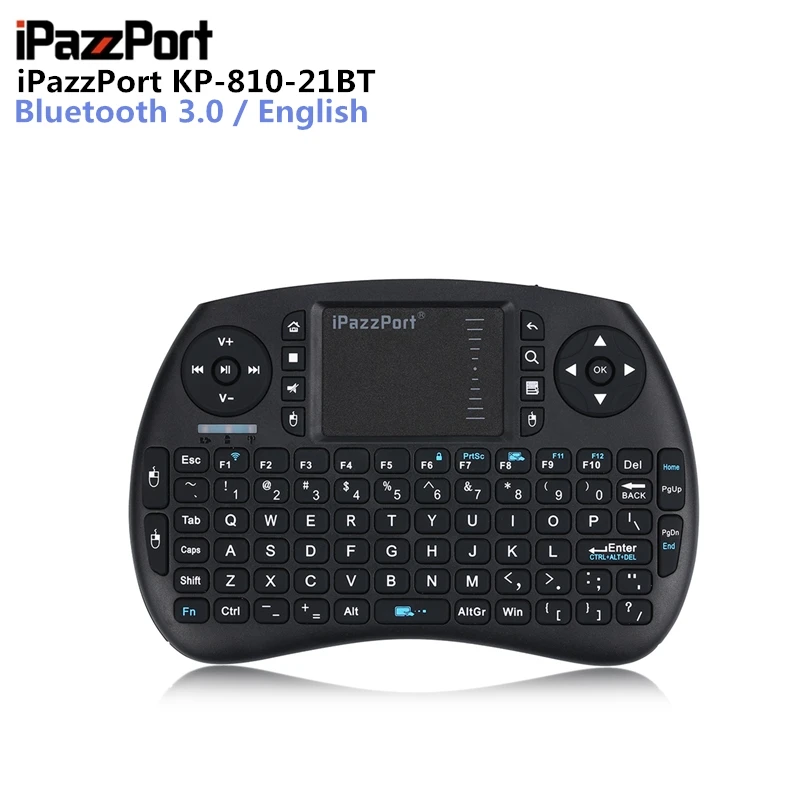 

IPazzPort KP-810- 21BT Wireless Bluetooth 3.0 Multifunctional Computer Smart Phone Hand-Held Keyboard Support Multi-Language