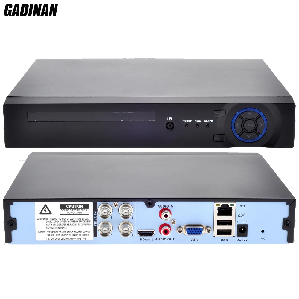 GADINAN Мини домашняя камера видеонаблюдения AHD 4CH 1080N DVR 4 канальный автономный CCTV HDMI