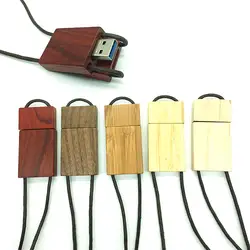 Высокая Скорость USB 3.0 флеш-накопитель деревянные флешки 64 ГБ 32 ГБ 16 ГБ 8 ГБ 4 ГБ Магнит USB Stick памяти Шнур USB Флеш накопитель подарок