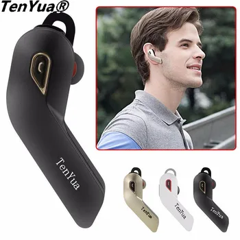 

TenYua Bluetooth Wireless Headsets V4.1 Stereo Car Business Handfree Phone Earphone CVC6.0 Noise Cancelling with Mic for iPhone