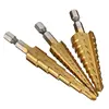 New Arrival 3Pcs/Set Column Large HSS Steel Step Cone Drill Titanium Bit Hole Cutter Punch Step ► Photo 2/6
