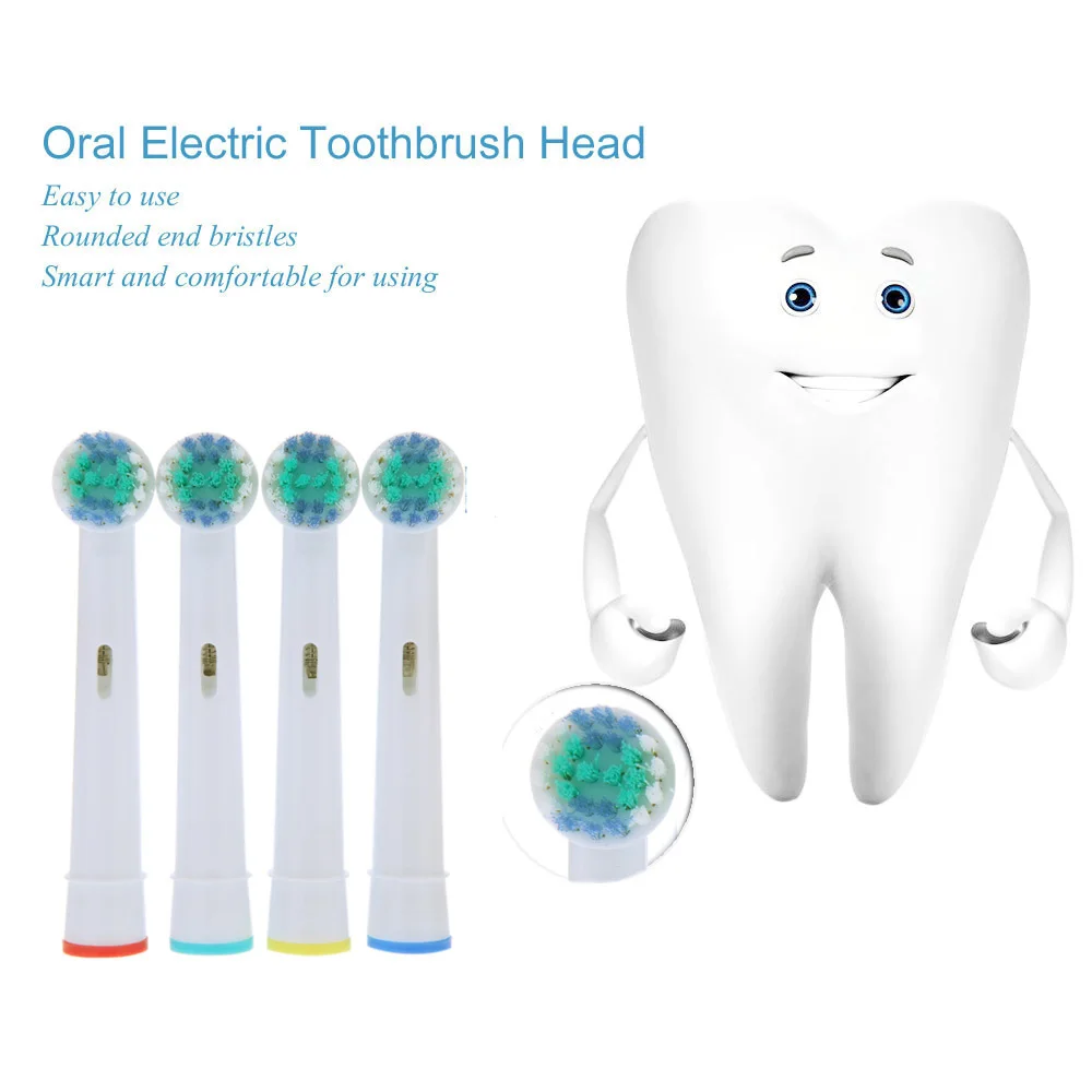 

4x Replacement Brush Heads For Oral-B Electric Toothbrush Fit Advance Power/Pro Health/Triumph/3D Excel/Vitality Precision Clean