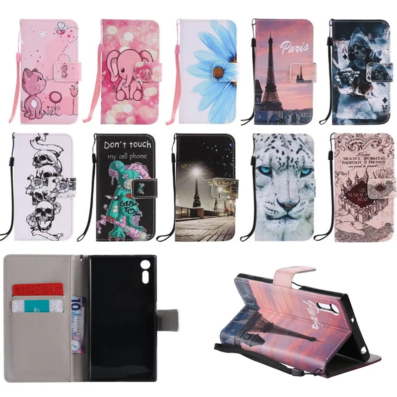 Модный кожаный чехол с откидной крышкой для Sony Xperia Z5 XZ Xperformace XA Ultra C6|case for sony xperia|case
