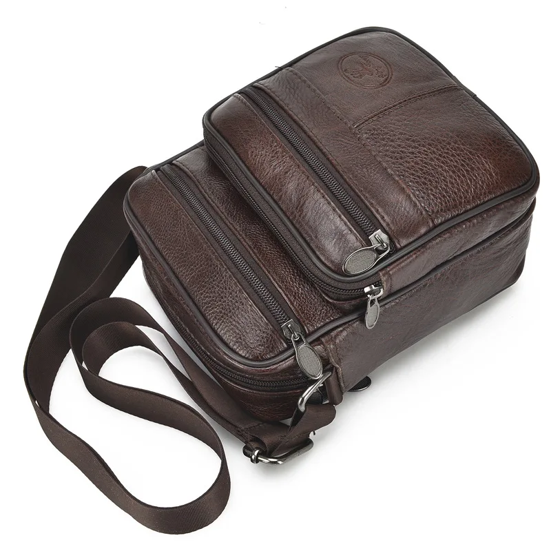 Men Genuine Leather Bags Men Messenger Cross Body Office Bags For Male Luxury Designer