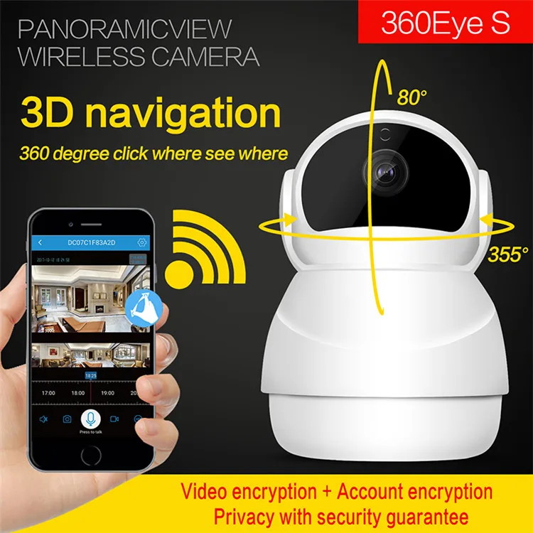 Yobang безопасности 1MP smart cctv Wi Fi IP камера 1080 P беспроводной товары теле и