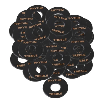 

Yibuy 12.5mm Dia Black Guitar Toggle Switch Washer Rhythm Treble Ring Plate for Electric Guitar Pack of 100